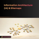 Information Architecture Services interface in neon noir style by daWorld